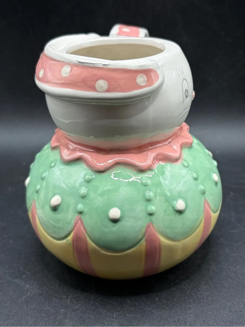Johanna Parker Transpac Easter Bunny Rabbit Ceramic Mug Cup Folk Art Style Decor